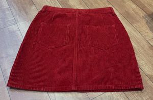 Corduroy A-line Mini Skirt