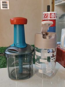 Manual Food Chopper & Oil Dispenser