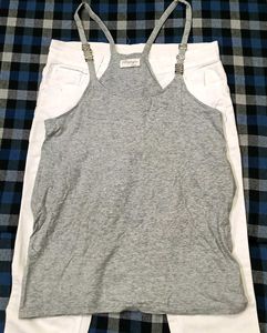 Stylish Grey Racerback Camisole Tank Top