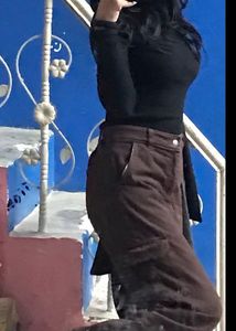 Chic Black Ribbed Turtleneck Top