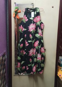 New Black Floral Kurta/Kurti Set