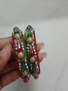 Sparkling Multi-Color Bangles