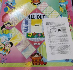 Vintage All Out Math Board Game