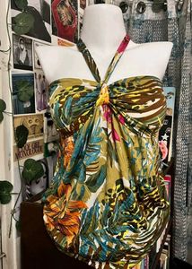 y2k halter neck top