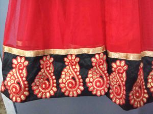 Girls Ethnic Red anarkali