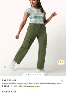❗Price Drop❗Bare Denim Olive Cargos