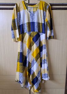 🌻Stylish Plaid Print Midi Dress