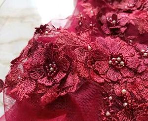 Stunning Red Embellished Evening Gown