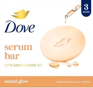 Dove Serum Bar Sandal Glow Soap - 3 Bars