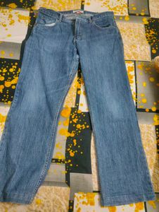 Classic Wide Leg Denim Jeans