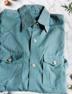 Striped Button-Down Shirt