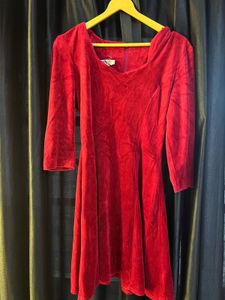 Red Velvet Mini Dress
