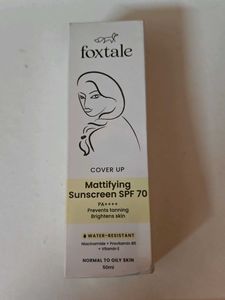 Foxtale Mattifying Sunscreen SPF 70