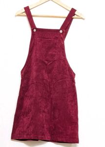 Velvet Overall Dress