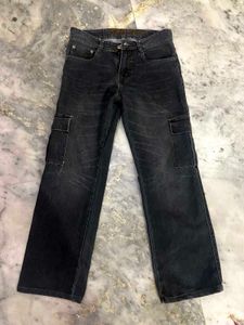 Black Cargo Jeans