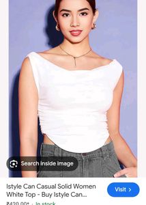 trendy white top🤍