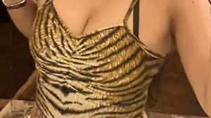 Shein Tiger Print One Piece bodysuit