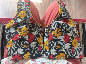 PURE GEORGETTE RED SAREE with blouse