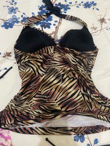 y2k animal print halter