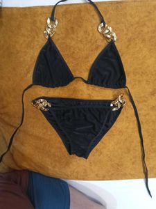 black bikini women baby doll lingerie.