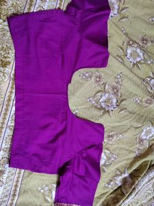 38 size Vibrant Purple Silk Blouse