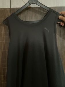 Puma Black Sleeveless Athletic Top