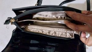 Women's Black Adjustable Sling Bag