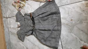 Chic Plaid Dress with Belt