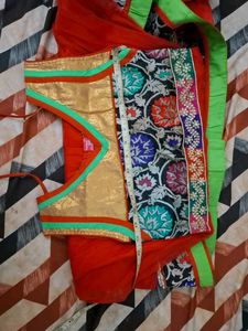 Vibrant Orange Lehenga Choli