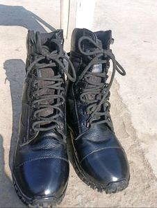 Black Lace High Ankle Boots