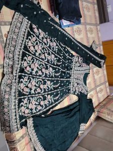 Embroidered georgette indo western Set