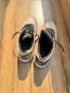 ASICS White &amp; Black tennis Shoes