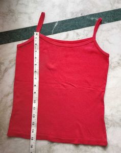 ♥️Vibrant Red Camisole Top for girls