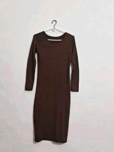 Chic Long Sleeve Square Neck Dress