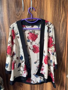 Floral Print Kimono Jacket