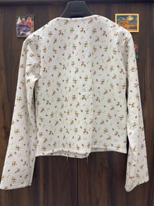 Floral Print Bow Blouse