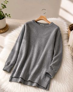 Cozy Grey Knit Sweater
