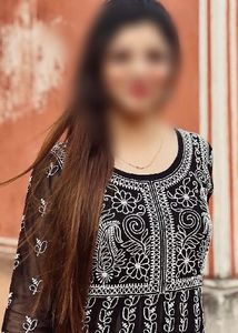 Elegant Black &amp; White Embroidered Kurta Set