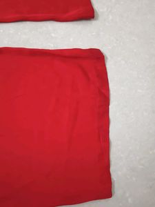 Red Rayon Plazzo