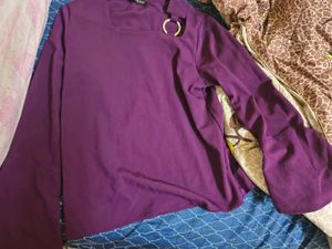 Purple Top with Ring Detail