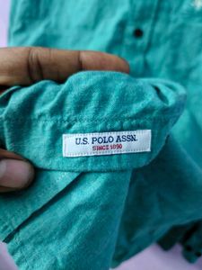 U.S. Polo Assn. Men's Green Shirt