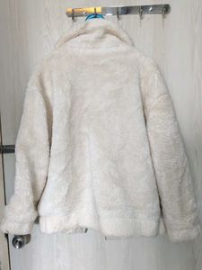 Cream Fuzzy Teddy Jacket