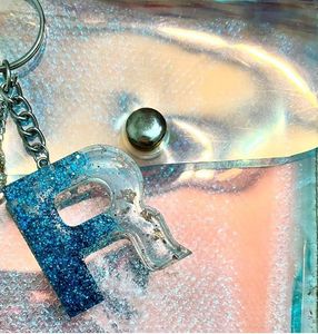 Custom Alphabet Resin Keychain