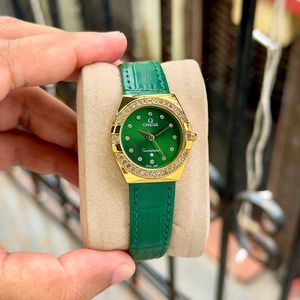 Omega Constellation Green Dial Watch