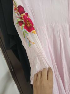 Elegant Pink Floral Gown