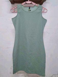 Sleeveless Mint Green Bodycon Dress