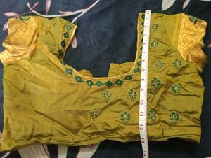 Aari work Silk Blouse