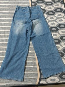 Wide Leg Denim Jeans
