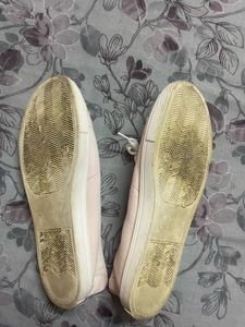 Light Pink Canvas Lace-Up Sneakers