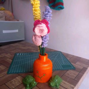 Crochet Bouquet With Pot